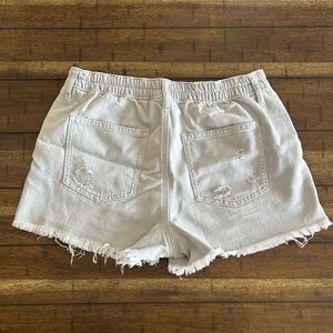 Aerie Light Gray Denim Shorts